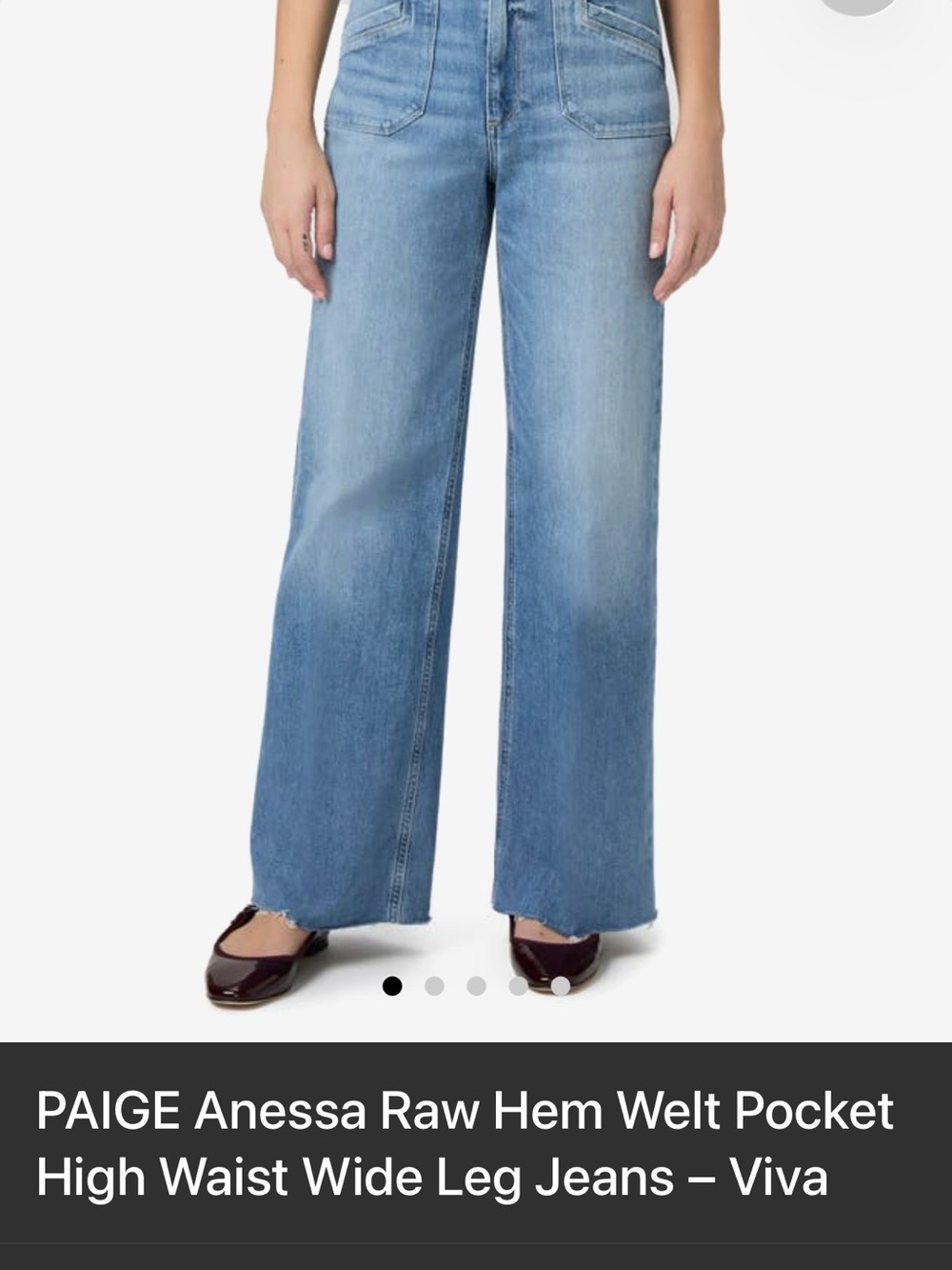 PAIGE Viva High-Waist Wide Leg Jeans in Light Blue